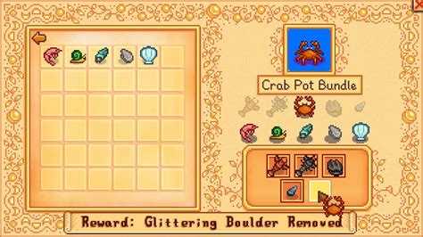 stardew valley crab pot bundle.